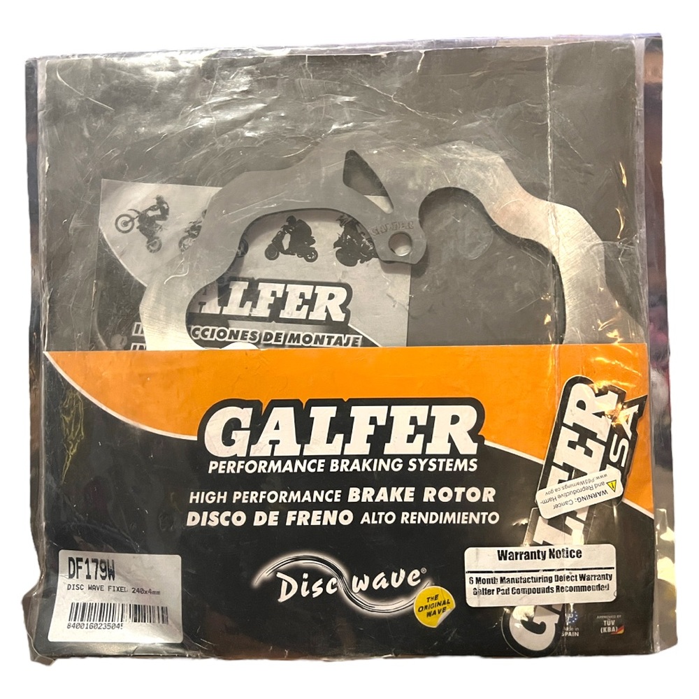 Galfer Rear Solid Mount Wave Rotor - DF179W